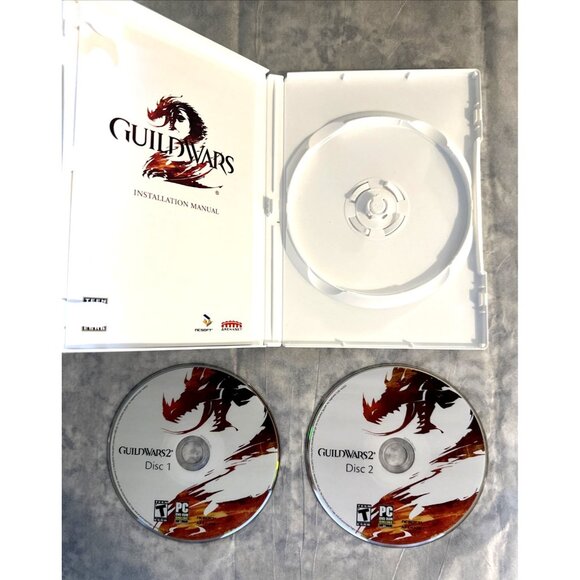 GUILD WARS 2 PC Game DVD-ROM 2 Disc Set Complete with Manual BOTH DISCS ARE MINT - Picture 4 of 5